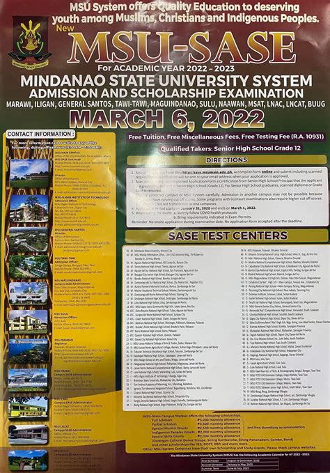 msu sase result 2023 release date|Mindanao State University System .